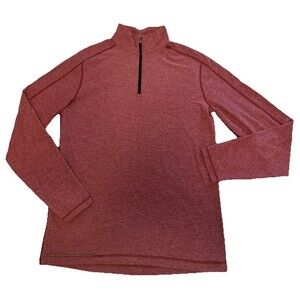 Lululemon Men Large Metal Vent Tech 1/4 Zipper Pullover Long Sleeve Workwear